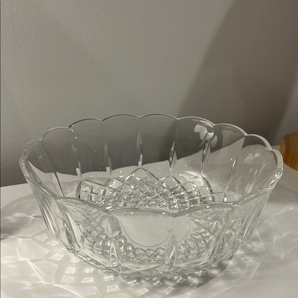 Elegant Clear Glass Bowl